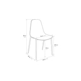 PAZZO DESIGN Chaise Alix set de 4 chaises (Taupe )