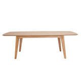 Miliboo Table Extensible rallonges intégrées rectangulaire en Bois Clair L180-230 cm Fifties