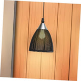 GLSTOY Lustre Fer Artisanal Abat-jour Maille Pour Suspension Au Plafond Éclairage Décoratif Pour Salle à Manger Et Supermarché Compatible Modèle Ouverture