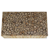 vidaXL Teck Authentique Table Basse 50x50x35 cm Table d'Appoint Meuble Canapé