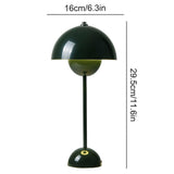 Starnearby Lampe de Table LED Pot de Fleurs, Lampe de Chevet Rechargeable Sans Fil, Lampes Champignon Tactile Dimmable avec 3 Modes de Luminosité, Lampes de Bureau Décorative Rétro