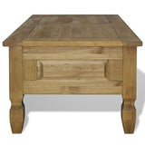 Homgoday Table basse, table d'appoint, table basse, facile d'entretien, pour salon, chambre à coucher, style mexicain, 100 x 60 x 45 cm