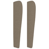 INLIFE Tête de lit avec Oreilles Taupe 147x23x118/128 cm TissuMeubles,Lits & Accessoires,Têtes et Pieds de lit-44.99 lb-Taupe-56926