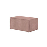 Paris Prix - Canapé d'angle Convertible & Pouf Mollie 269cm Vieux Rose