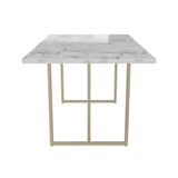 CosmoLiving by Cosmopolitan Table à manger Astor, 64" x 36" x 30", blanc