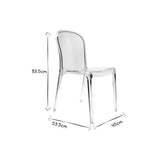 Miliboo Chaises empilables Design Transparentes (Lot de 2) THALYSSE