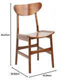 Safavieh Ensemble de 2 Chaises de Salle à Manger en Bois, Marron, 44 x 53 x 84