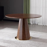 Table à Manger Table Ronde Nordique en Bois Massif, Table à Manger for la Maison, Petit Appartement, Table de négociation, Restaurant, Balcon, Table Basse Tables de Cuisine et de Salle à Manger (Size