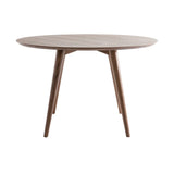 Miliboo Table à Manger Design Ronde Noyer D120 cm Livia