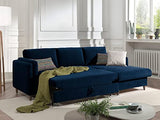 Lisa Design - Brooke - canapé d'angle Convertible - avec Coffre - 4 Places - Style Contemporain - Droit