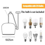 FAZRPIP Lampe à Suspension Tambour Moderne Plafond LED Lampe à Main araignée Lampes suspendues industrielles pour Restaurant Cuisine luminaires loft Nordique 200CM câble réglable E27 luminaire
