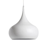 Luminaire Louxor, suspension métal, 60 W, blanc, ø 42 x H 44,5 cm