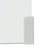 vidaXL Table Basse Table de Salon 98x45x30 cm Verre Trempé Transparent Maison