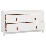 KTHLBRH Armoire d'appoint, blanche, 100 x 40 x 54 cm, en pin massif, buffet pour chambre à coucher, garde-robe, convient pour la cuisine, la chambre à coucher, la salle à manger, le salon ou le