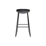 Miliboo Tabourets de Bar Design Noirs H75 cm (Lot de 2) Pebble