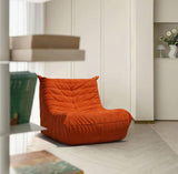 Canapé Paresseux Canapé de Sol Canapé Paresseux Tatami Pouf Canapé de Sol pour Chambre À Coucher Salon pour Lire Orange Red,87 * 81 * 76