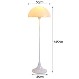 Lampes Standard de Salon Lampadaire Moderne pour Salon Champignon Semi-Circulaire pour Chambre Abat-Jour Rond en Acrylique Blanc Champignon Lampe de Lecture sur Pied pour Coin de c