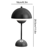 Starnearby Lampe de Table LED Pot de Fleurs, Lampe de Chevet Rechargeable Sans Fil, Lampes Champignon Tactile Dimmable avec 3 Modes de Luminosité, Lampes de Bureau Décorative Rétro