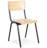 KADIMA DESIGN Parvati Classique Chaise avec Dossier Bois Clair (Natural) 49,5 x 59 x 83