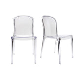 Miliboo Chaises empilables Design Transparentes (Lot de 2) THALYSSE