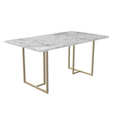 CosmoLiving by Cosmopolitan Table à manger Astor, 64" x 36" x 30", blanc