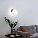 Comely Applique Murale E27 Moderne, Lampe Murale en Verre et Fer Doré, Lampe murale industrielle Éclairage Décoratif pour Chambre, Couloir et Escalier