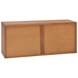 vidaXL Meuble TV en Bois Massif de Teck 90 x 30 x 40 cm