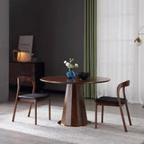 Table à Manger Table Ronde Nordique en Bois Massif, Table à Manger for la Maison, Petit Appartement, Table de négociation, Restaurant, Balcon, Table Basse Tables de Cuisine et de Salle à Manger (Size