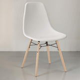 Iconik Interior Scandinavian Style Chaise de Salle à Manger - Design Scandinave - Pieds en Bois - Skögur Jaune