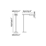 Faro Barcelona 29399- LOOP LED Lampadaire frêne