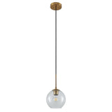 Lindby Suspension en verre Tiruma à intensité variable (Moderne) Bronze Métal e. a. pour Salon & Salle manger (1 lampe,à E27), Luminaire, Lampe plafond, Luminaire Plafonnier,