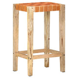 Generisch jiangboyue-321830 Lot de 2 tabourets de bar en cuir véritable 75 cm