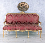 Vamundo Rococo canapé canapé de Style Rococo-Rouge-exclusivité Palazzo