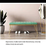 LYRZJJ Repose-Pieds Footstool Ottoman Tableau Tabouret De Chaussure De Changement De Porte De Couloir De Chambre Coussin Souple pour Cabine D'essayage Tabouret Créatif Magasin De Vêtements