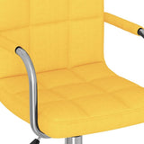 vidaXL Chaise Pivotante de Bureau Siège de Bureau Chaise d'Ordinateur Fauteuil Ergonomique Fauteuil de Bureau Maison Intérieur Jaune Moutarde Tissu