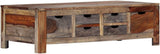 vidaXL Table Basse Table d’Appoint Table de Salon Bout de Canapé Rangement Maison Intérieur Salle de Séjour 100x50x30 cm Bois de Sesham Massif