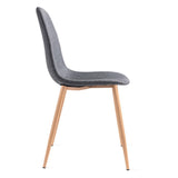 Mc Haus Elva Gris Anthracite - Pack de 2 chaises pour Le Salon, la Salle à Manger ou la Chambre à Coucher