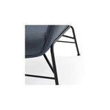 Tousmesmeubles Fauteuil avec accoudoirs Bleu Tissu/Métal - TEULAT Sadira - L 88 x l 84 x H 87 cm - Neuf