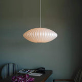Lustres SCH Round Lantern Restaurant, Lampes Suspension Plafonnier Lampe Suspension d'éclairage au Plafond Designer Bubble Saucer tête Unique Plat Scoop Cocoon Style Japonais