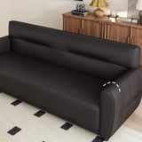 KIBONCY Canapé de Bureau en Cuir Cat Scratch, canapé Moderne 3 Places avec Mousse Haute densité, et Salon, Coussins(D,70x71x78cm)