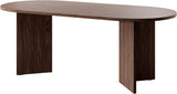 Selsey Table À Manger Ovale 90 x 204 cm, 6-10 Personnes, Noix Wisconsin