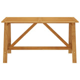 vidaXL Table à Dîner de Jardin Table de Salle à Manger Table de Patio Meuble de Jardin Extérieur Terrasse 140x70x73,5 cm Bois d'Acacia Massif
