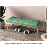 LYRZJJ Repose-Pieds Footstool Ottoman Tableau Tabouret De Chaussure De Changement De Porte De Couloir De Chambre Coussin Souple pour Cabine D'essayage Tabouret Créatif Magasin De Vêtements
