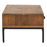vidaXL Table Basse Table d'Appoint Bout de Canapé Meuble de Salle de Séjour Table de Salon Intérieur 90x50x35 cm Bois de Pin Massif Recyclé