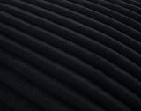 Lisa Design - Canapé Collins en Velours Côtelé - Sofa Noir 4 Places - Salon