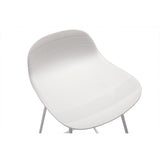Miliboo Tabourets de Bar Design Blancs H65 cm (Lot de 2) Ella