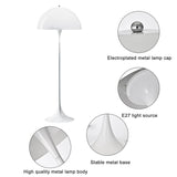 Lampes Standard de Salon Lampadaire Moderne pour Salon Champignon Semi-Circulaire pour Chambre Abat-Jour Rond en Acrylique Blanc Champignon Lampe de Lecture sur Pied pour Coin de c