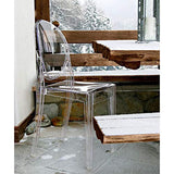 Kartell Victoria Ghost, Chaise, Fumè, Lot de 2