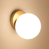 Comely Applique Murale E27 Moderne, Lampe Murale en Verre et Fer Doré, Lampe murale industrielle Éclairage Décoratif pour Chambre, Couloir et Escalier