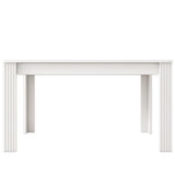 Merax Table à Manger en Bois, Table de Salle à Manger rectangulaire, Table de Cuisine Moderne pour Salon et Salle à Manger, 117 x 68 x 75 cm (L x l x H) - Blanc